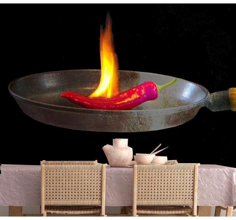 Επιπλέον Κουζίνας καυτερή πιπεριά τσίλι - TenStickers