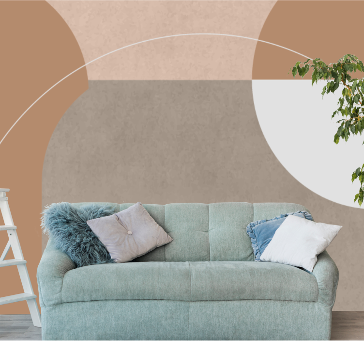 Ταπετσαρία τοίχου Γεωμετρική Σύνθεση Σχημάτων - TenStickers