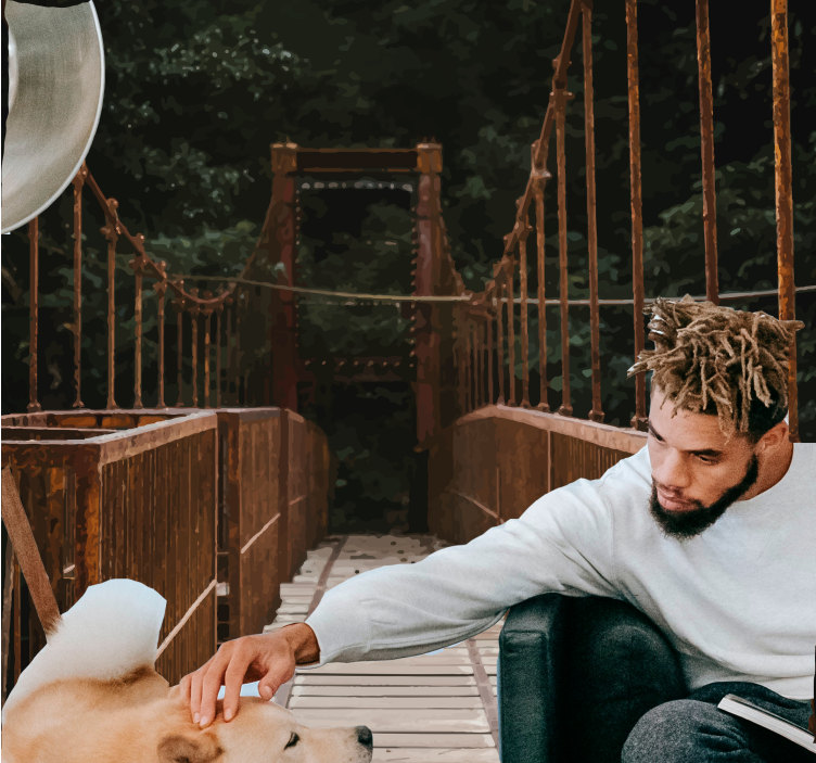 Φωτοταπετσαρία φύσης Γέφυρες στη φύση - TenStickers