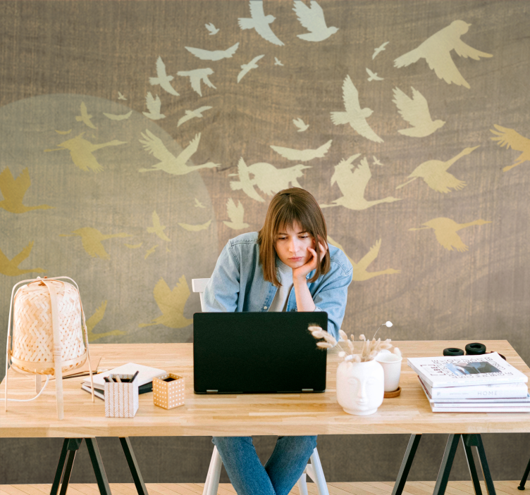 Φωτοταπετσαρία φύσης Πουλιά στον Αέρα - TenStickers