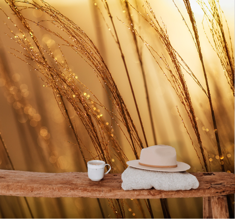 Φωτοταπετσαρία φύσης Χρυσό Χορτάρι - TenStickers