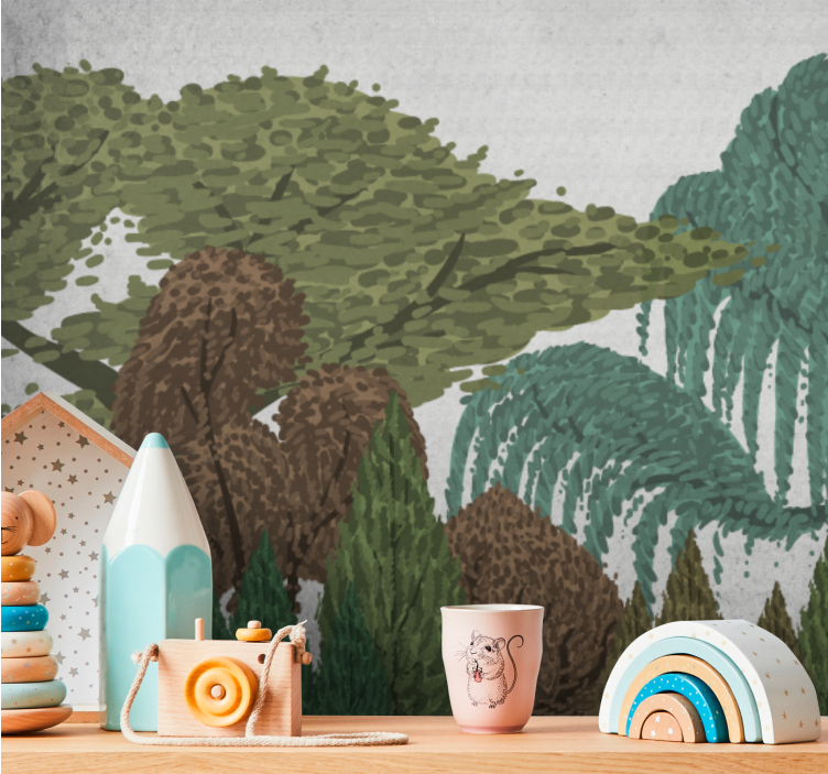 Φωτοταπετσαρία φύσης Ζωντανό Φυλλώδες Τοπίο - TenStickers