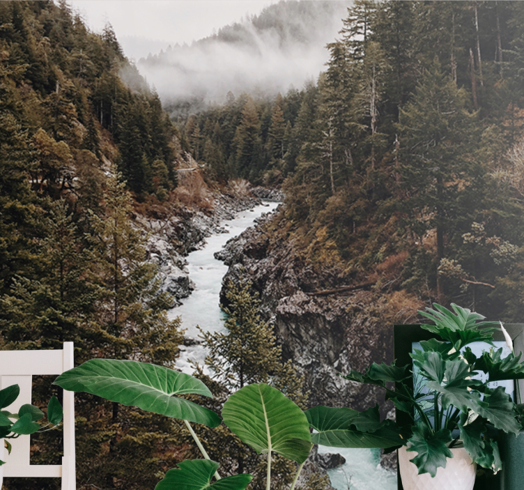 Φωτοταπετσαρία φύσης Μεγαλοπρεπές Τοπίο Ποταμού - TenStickers