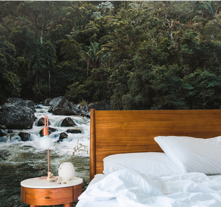 Φωτοταπετσαρία φύσης γαλήνια σκηνή ποταμού - TenStickers