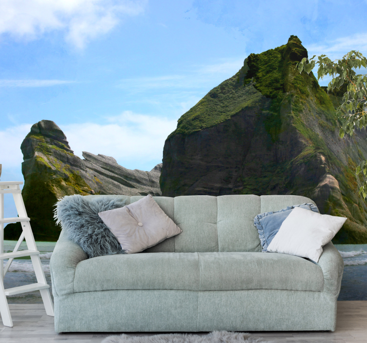 τοιχογραφία παραλίας wharariki - TenStickers