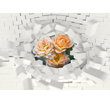 ταπετσαρία μωβ 3d μωσαϊκό - TenStickers