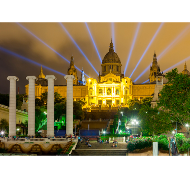 ταπετσαρία φωτογραφιών lounge montjuic at night lounge - TenStickers
