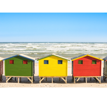τοιχογραφία τοίχου καλύβες παραλιών - TenStickers