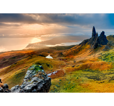 τοιχογραφία τοπίων νησιών του νησιού skye - TenStickers