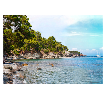τοιχογραφία της παραλίας της Αττάλειας - TenStickers