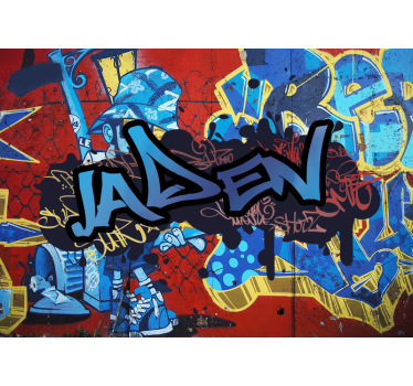 Graffiti προσαρμοσμένο όνομα προσαρμοσμένες τοιχογραφίες - TenStickers