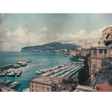 Sorrento τοπίο νότια Ιταλία κάτω από την τοιχογραφία του τείχους - TenStickers