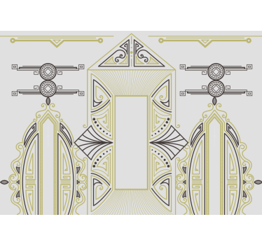 "art deco" διακοσμητική αφηρημένη τοιχογραφία - TenStickers