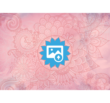 ροζ ταπετσαρία φωτογραφιών mandala zen - TenStickers