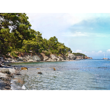 τοιχογραφία της παραλίας της Αττάλειας - TenStickers