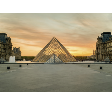 τοιχογραφία του μουσείου louvre Παρίσι - TenStickers