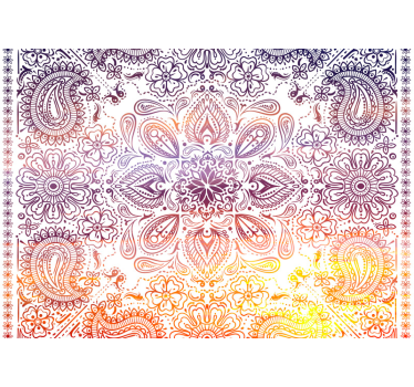 ταπετσαρία paisley πλακάκι zen - TenStickers