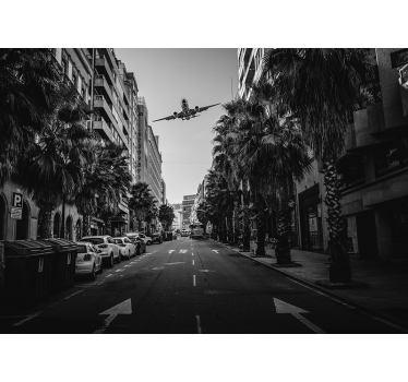 τοιχογραφία αυτοκινήτου και αεροπλάνου - TenStickers