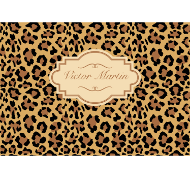 Leopard εκτύπωση εξατομικευμένες προσαρμοσμένες τοιχογραφίες - TenStickers