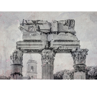 ταπετσαρία ναού της σιωπής 3d τοιχογραφία - TenStickers