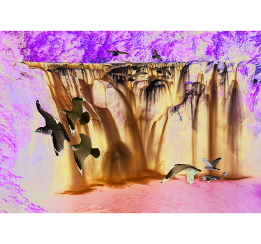 3d με τοιχογραφία καταρράκτη - TenStickers