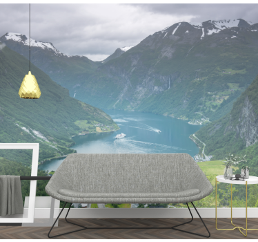 ταπετσαρία τοιχογραφίας geirangerfjord Νορβηγία - TenStickers