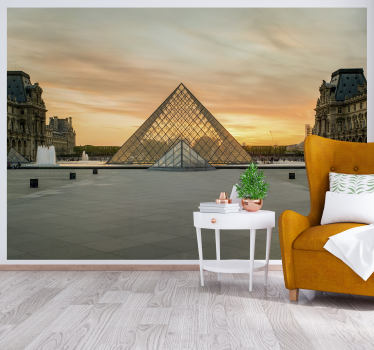 τοιχογραφία του μουσείου louvre Παρίσι - TenStickers