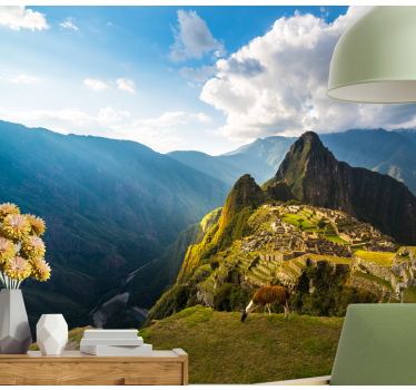 τοιχογραφίες της ορεινής φύσης machupichu - TenStickers