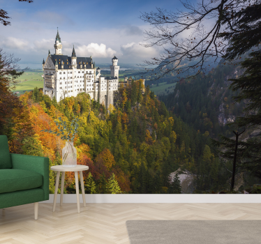 Ταπετσαρία τοιχογραφία κάστρου neuschwanstein - TenStickers
