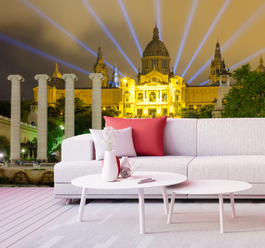 ταπετσαρία φωτογραφιών lounge montjuic at night lounge - TenStickers