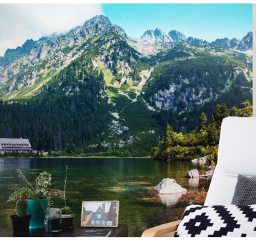τοιχογραφία βουνών λίμνη tatry polish - TenStickers