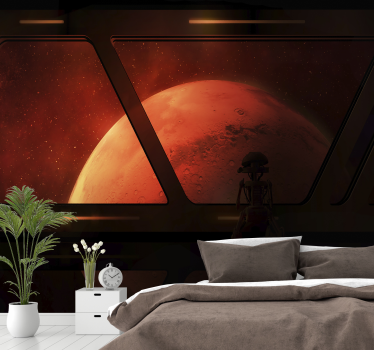 ταπετσαρία από το mars space mural - TenStickers
