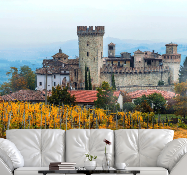 αμπελώνες σε τοιχογραφίες της φύσης της emilia-romagna - TenStickers