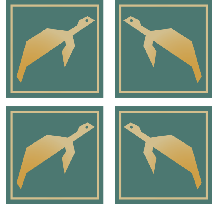 Μοντέρνο σουβέρ Γεωμετρικά Σχήματα Ζώων - TenStickers