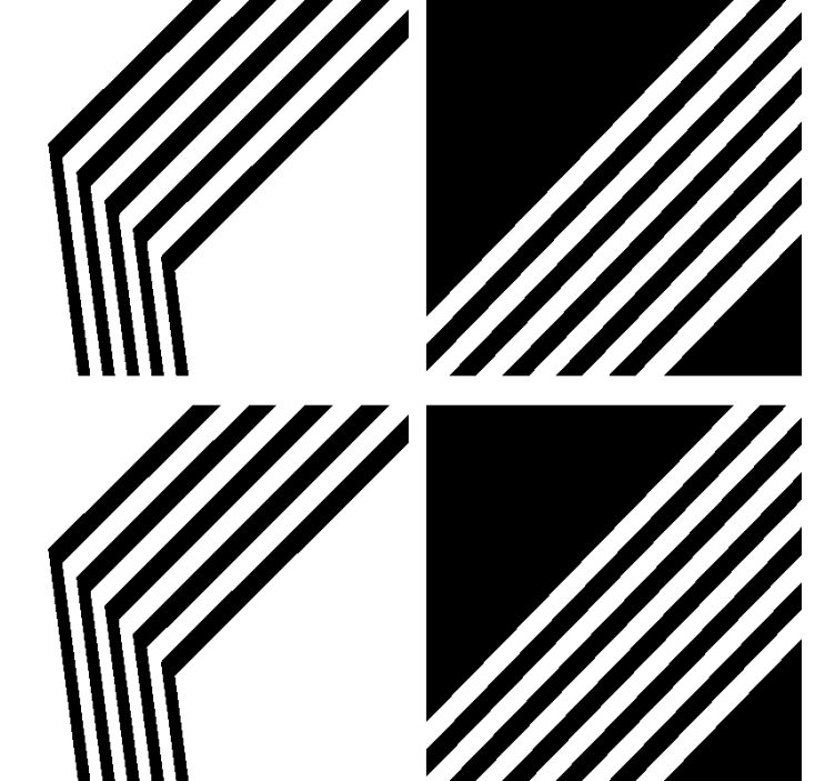 μοντέρνα ρίγες μοντέρνα λούνα παρκ - TenStickers