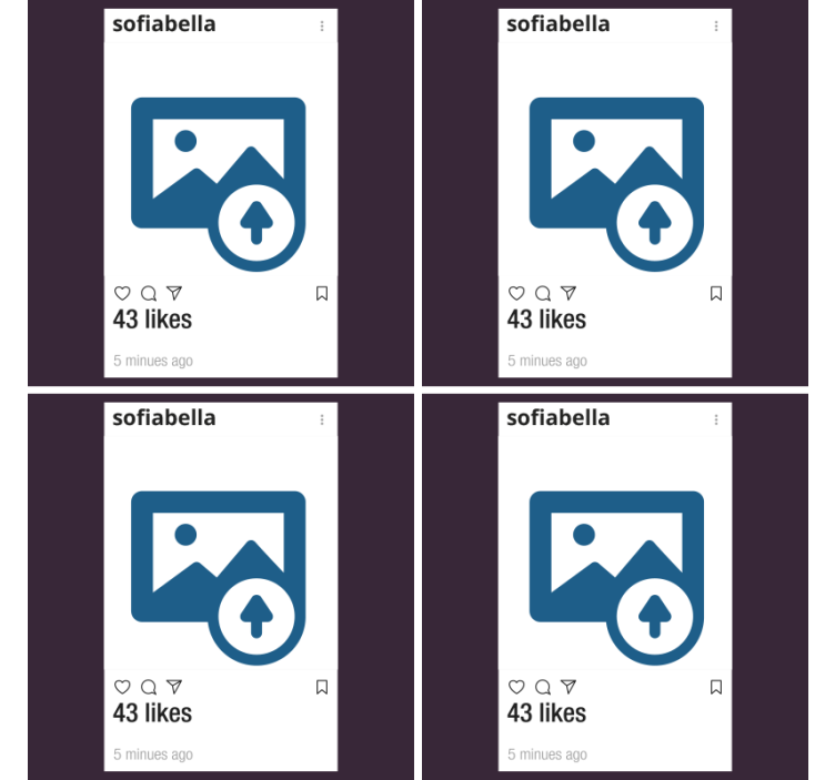 Instagram με προσαρμοσμένες σουβέρ φωτογραφιών και κειμένου - TenStickers