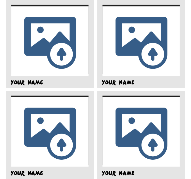 εξατομικευμένες σουβέρ με πλαίσιο polaroid - TenStickers