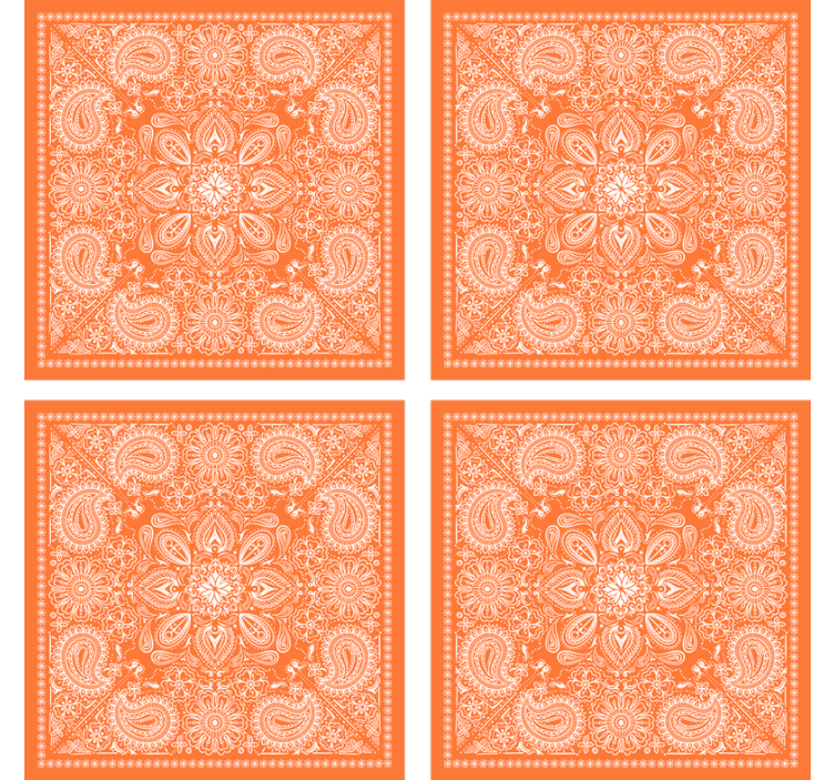 Σουβέρ με Λεπτομερές Μοτίβο Πέισλι - TenStickers