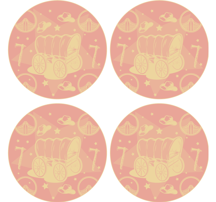 τροχόσπιτο ποτό καουμπόη - TenStickers