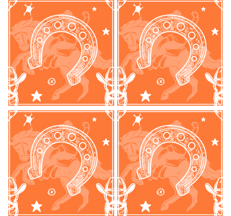 Σουβέρ τέρας με ρουστίκ σχέδιο πέταλου - TenStickers