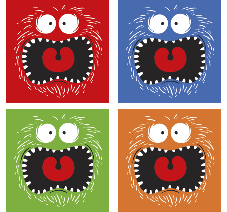 μοντέρνο και πολύχρωμο κόστερ αποκριών - TenStickers