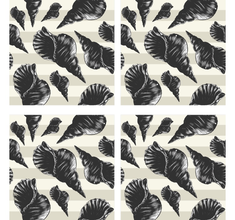 Σουβέρ με Κομψά Σχέδια Από Κέλυφος - TenStickers