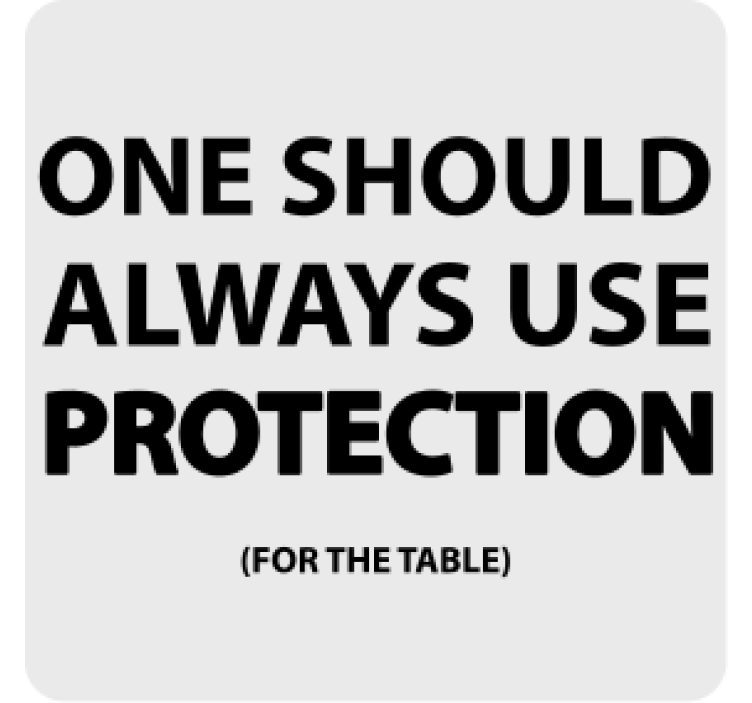 Σουβέρ με απόφθεγμα Υπενθύμιση Έντονου Κειμένου - TenStickers