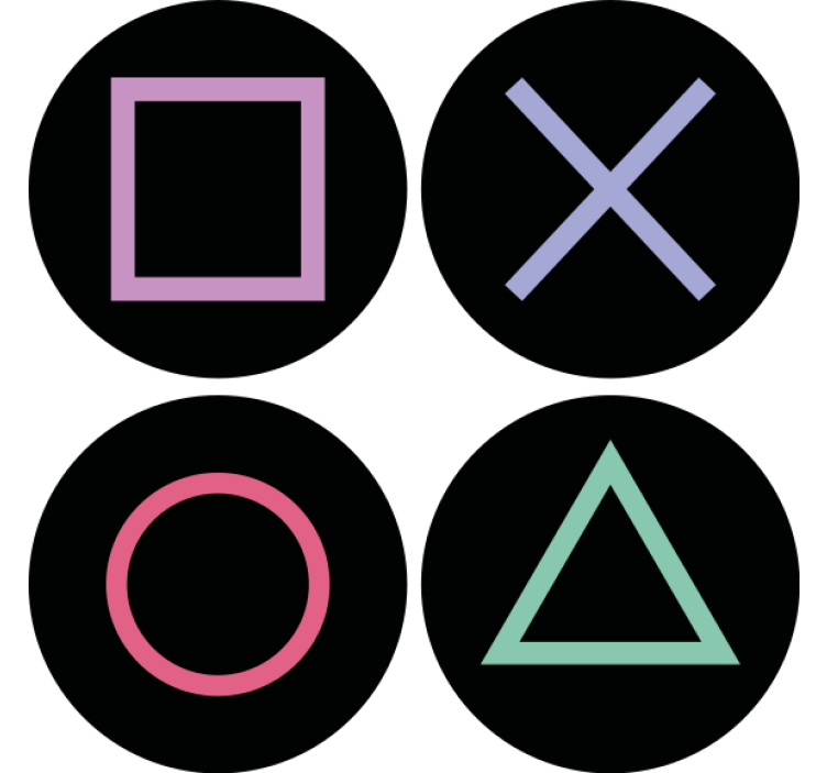 Playstation απομακρυσμένες φιγούρες μοντέρνο κόστερ - TenStickers