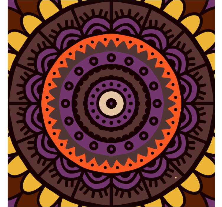 Σουβέρ με Πολύπλοκο Κυκλικό Σχέδιο - TenStickers