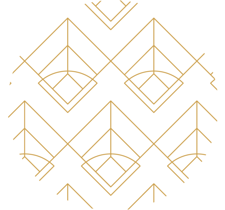 γεωμετρικές γραμμές μοντέρνο λούνα παρκ - TenStickers