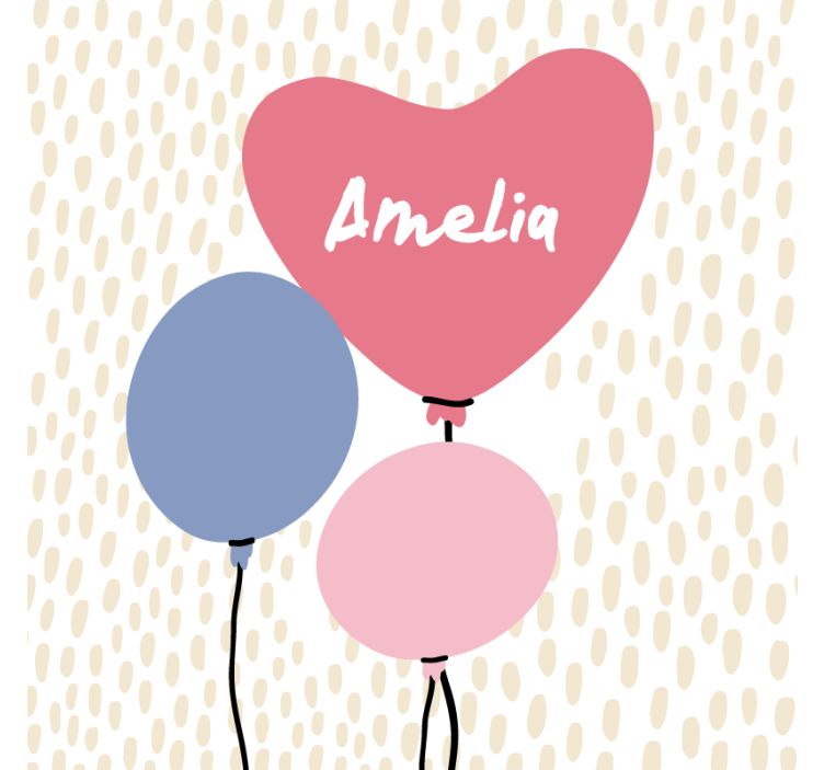 Σουβέρ γάμος Τρίο Μπαλονιών σε Σχήμα Καρδιάς - TenStickers