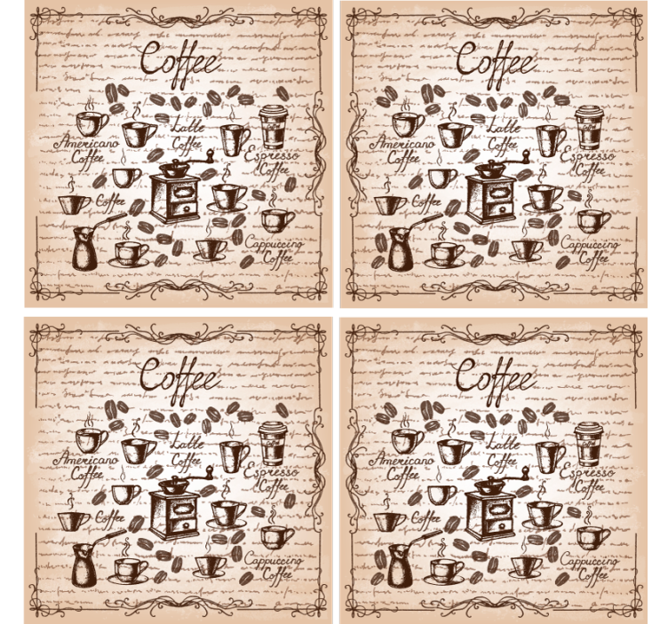 ντεκουπάζ με ποτά vintage τρενάκι - TenStickers