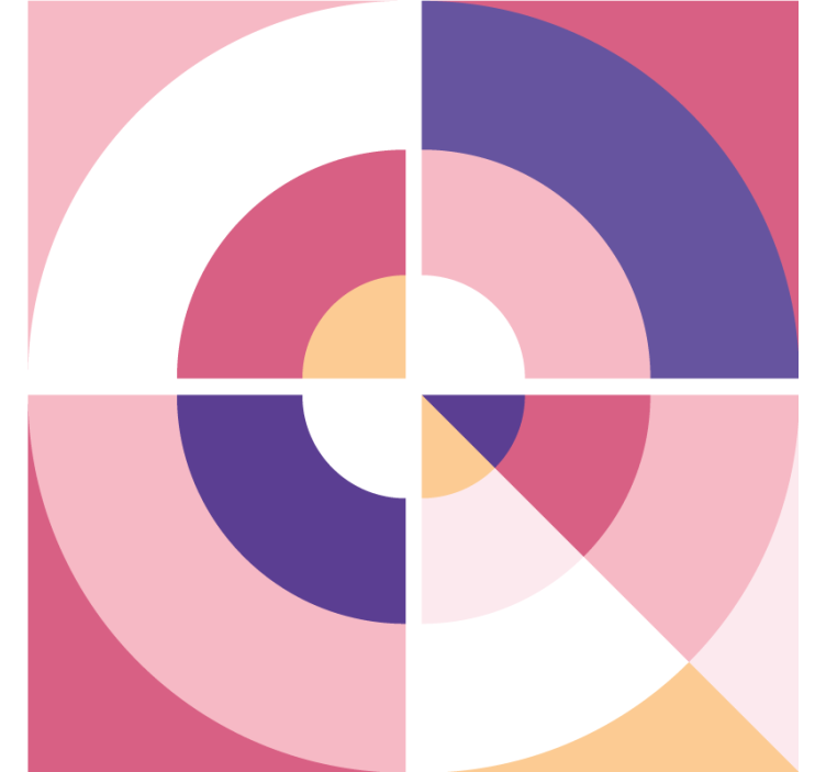 Μοντέρνο σουβέρ γεωμετρικά χρωματιστά σχήματα - TenStickers