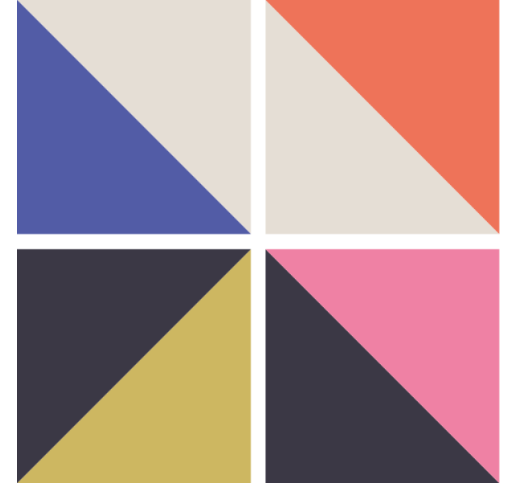 σουβέρ γεωμετρικές πολύχρωμες γωνίες - TenStickers